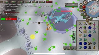 OSRS Vorkath  mobile  melle woox walk with death [upl. by Broeder604]