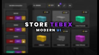 Boutique Store Tebex  ESX [upl. by Yralih]