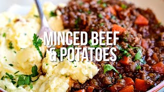 Classic Mince And Tatties  Supergolden Bakes [upl. by Akimat]