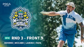 2024 PDGA Masters Disc Golf World Championships  MP40 R3F9  Rovere McCabe Laikko Faes [upl. by Garda]