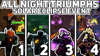 All Nights 14  Solar Eclipse Event  Tower Defense Simulator [upl. by Nosnej411]