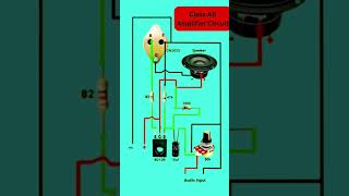 Class AB Amplifier Circuit Diagram shortvideo electronicstutorial [upl. by Allesiram]