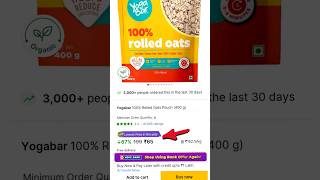 Yogabar 100 Rolled Oats  Oats  Rolled Oats flipkart flipkarthaul flipkartdeals flipkartsale [upl. by Adiehsar]