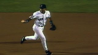 John Valentin turns a smooth unassisted triple play [upl. by Gnep872]