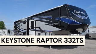 2016 Keystone Raptor 332TS  Fifth Wheel Toy Hauler [upl. by Dnomse]