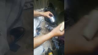 Installing a piston into cylinder piston enginerestoration vespa [upl. by April]