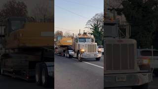 Peterbilt 389 truck gives a nice horn salute w a deep Longbell horn amp Jake Brake at DunellenNJ [upl. by Coco]