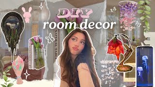 Making cute DIY room decor 🌷 7 cheap ideas for a Pinterest room ᡣ𐭩₊ ⊹ [upl. by Innaig]