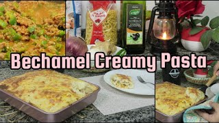 Bechamel creamy Pasta with beef mince amp white sauce by Hamnas Food Planet [upl. by Ranie]