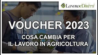 VOUCHER 2023 🚜GUIDA AGGIORNATA PER I BUONI LAVORO IN AGRICOLTURA [upl. by Heimlich]