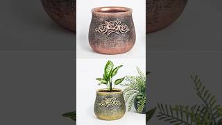 Cement pottery making  Flower vase making diy roomdecor craft diyroom [upl. by Brahear]