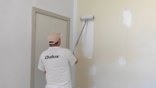 How to paint walls How to paint a wall using a roller Best Technique [upl. by Bush]