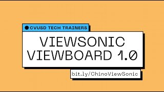 Viewsonic Introduction Training Getting Started with a ViewBoard [upl. by Ahsiem808]