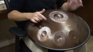 AS Teman Volcano Handpan D Kurd 10 Notes  Handpan Music handpanmusic handpanartist dkurd [upl. by Ulrika]