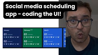 Ep3 Started coding the UI and connecting backend of the social media scheduling app [upl. by Lazos]