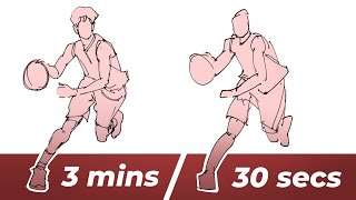 DRAW WITH ME Gesture Drawing Practise 3min 1min and 30sec poses [upl. by Vanhook490]