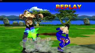 Tekken 1 Console Play Clip 18 playstation1 tekken1 [upl. by Yusuk]