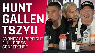 Hunt v Gallen and Tszyu v Morgan  Full PreFight Press Conference  Sydney Superfight [upl. by Willner]