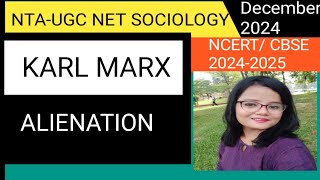 Alienation Karl Marx NTA UGC NET SOCIOLOGY  EduMentor An Open Learning [upl. by Neyuq]