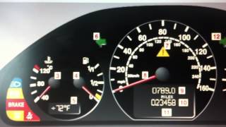 Mercedes E Class W210 Dashboard Warning Lights amp Symbols  What They mean [upl. by Nies]