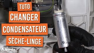 Comment changer le condensateur moteur dun sèche linge [upl. by Boot184]