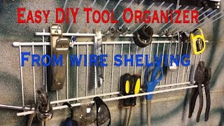 DIY Tool Organizer from wire shelving [upl. by Yelhak]