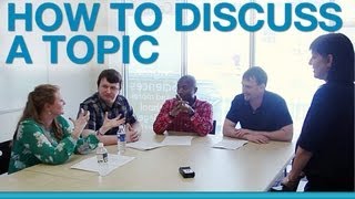 How to discuss a topic in a group [upl. by Chessy]