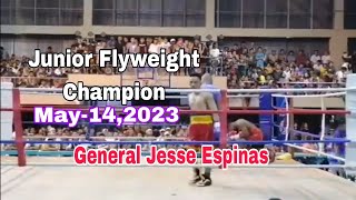 Jesse Espinas Latest Boxing ChampionMay142023 in Surigao City [upl. by Siriso543]