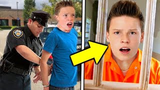 Ashton Myler GOT ARRESTED Ninja Kidz TV [upl. by Scriven]