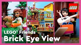 Friendship Tree House Tour  LEGO® Friends Brick Eye View Shorts [upl. by Anerroc]