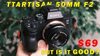 A fully manual experience  TTArtisan 50mm F2 Lens for Sony Full Frame Camera [upl. by Nylyak]