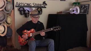 Pat Kelley demonstrating the Comins GCS1 guitar [upl. by Daye]