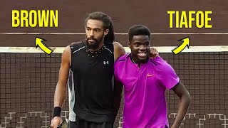 Tennis quotCraziestquot Doubles Match Youve NEVER Seen Before Dustin Brown amp Francis Tiafoe Team Up [upl. by Stanleigh931]