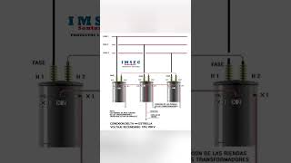Conexión de tres transformadores monofásicos DELTAESTRELLA para obtener servicios trifásicos [upl. by Waxler]