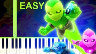 GHOSTFORCE THEME  EASY Piano Tutorial [upl. by Dnalerb931]