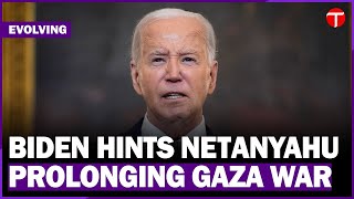 Biden Hints Netanyahu Could Be Prolonging Gaza War For Political Aims in Time Magazine Interview [upl. by Ahsinned]