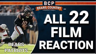 Patriots At Bears ALL22 Film Review  Waldron Fired  Bears Country Podcast [upl. by Belva999]