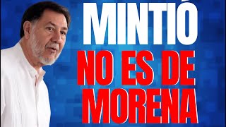 NOROÑA ¡LES MINTIÓ NO SE AFILIÓ A MORENA SIGUE EN EL PT [upl. by Eeslehc]