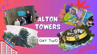 Alton Towers 2024  A weekend of rollercoasters with our mates day 2 [upl. by Eddy966]