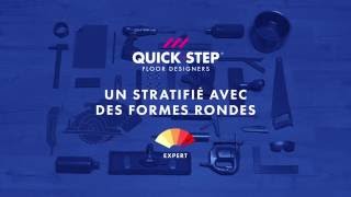 Pose dun sol stratifié autour de formes arrondies  Tutoriel QuickStep [upl. by Thorlay]