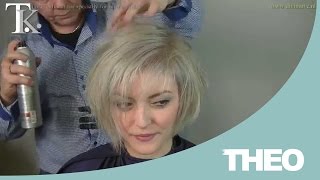 Trendy Dutch bob for an sexy Italian girl Caterinas cut and color by T K [upl. by Benetta]