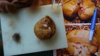 Needle Felting a Dormouse by Sophie Buckley Making Needle Felted Animals [upl. by Dickie]