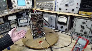 Philco 49 Four Band Tube Radio Video 5  Auxiliary Input [upl. by Ahsikat]