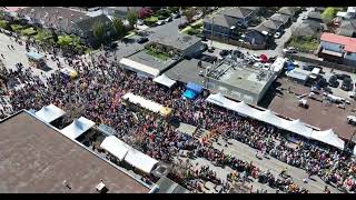 VAISAKHI PARADE 2024 VANCOUVER BC CANADA 41324 DRONE [upl. by Pantheas787]