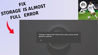 Fix Storage is almost full Error in FC Mobile 25 [upl. by Ainimreh]