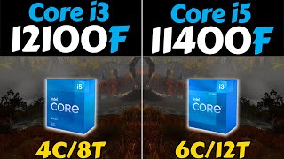 i312100F vs i511400F  4 Cores vs 6 Cores  How much performance Difference [upl. by Llevra289]