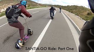 The Canyon Run SantiaGo Evo 2x amp GoPed GSR Scooter Riding  PART ONE [upl. by Artie]