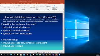 setup or install the Telnet server service on Linux Fedora26 [upl. by Edalb17]
