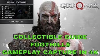 Foothills All Collectible Locations Guide God of War 2018 [upl. by Oemor680]