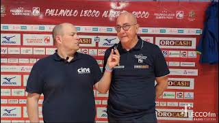 🏐 Orocash Picco Lecco 1  Volleyball Casalmaggiore 3  🎤 LE INTERVISTE POSTPARTITA  Picco Lecco [upl. by Silsby]